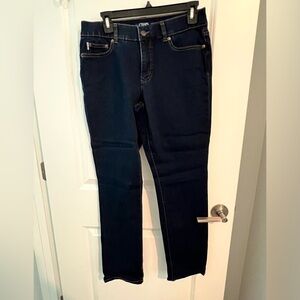 EUC CHAPS Dark Denim Skinny Jeans, Size 8